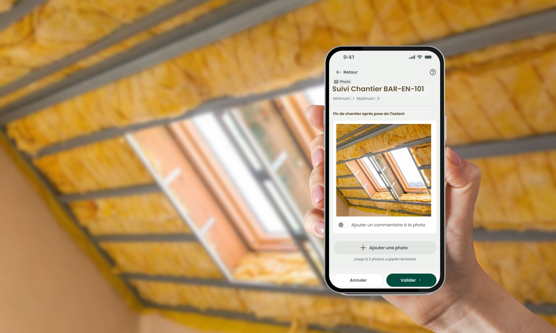 Controler les chantiers CEE isolation avec des photos horodatées Certificall pour la BAR-EN-101 / BAR-EN-102 / BAR-EN-103 / BAR-EN-105