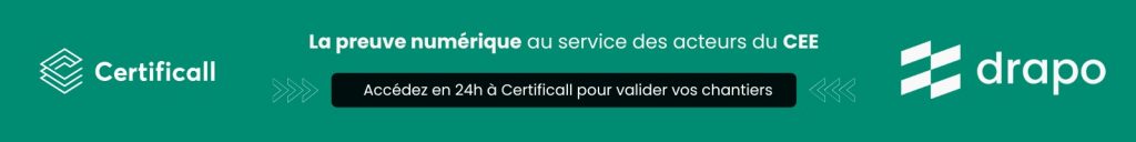 Formulaire de contact des artisans RGE partenaire de DRAPO délégataire CEE qui vont utiliser Certificall pour contrôler leurs chantiers CEE