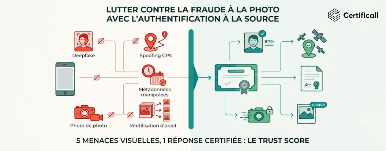 5 fraudes à la photo à connaitre et les parades proposées par l'application photo certifiée Certificall