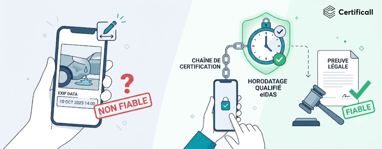 quelle est la valeur juridique d'une photo prise avec un smartphone ? Réponse de Certificall