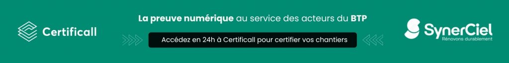Formulaire de contact des artisans RGE partenaire de Synerciel qui vont utiliser Certificall pour contrôler leurs chantiers CEE