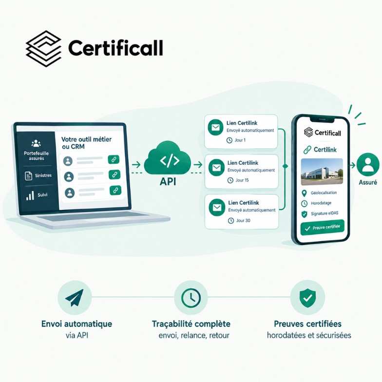 certilink API assurance automatisation du suivi evolution des risques - certificall
