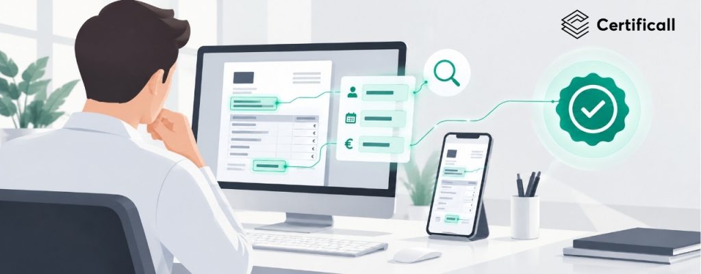 Solution de contrôle documentaire Certificall : vérification d'authenticité et extraction de données